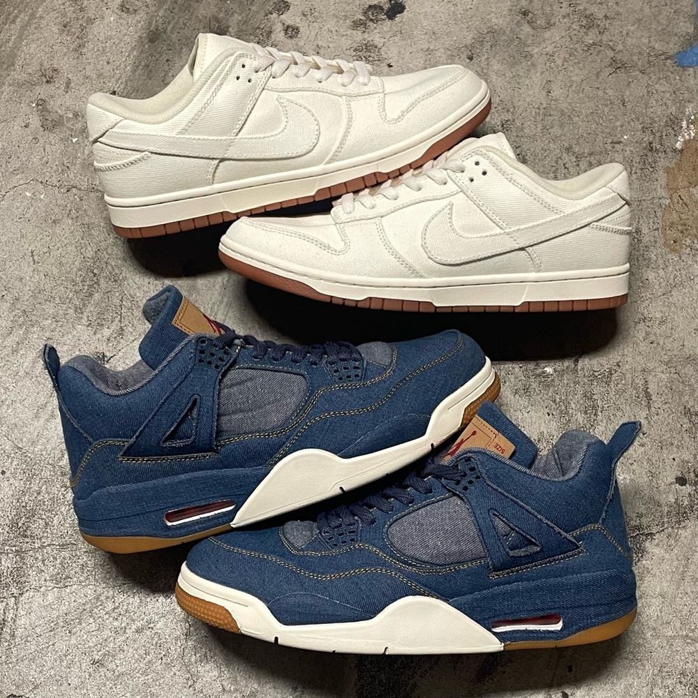 UA Nike SB Dunk Low Tokyo / Air Jordan 4 Levi’s UA BUNDLE